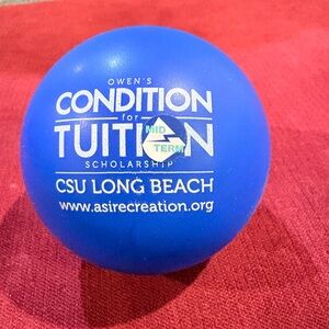New Stress Relief Navy Color Ball - From CSU Ling Beach -3” Diameters